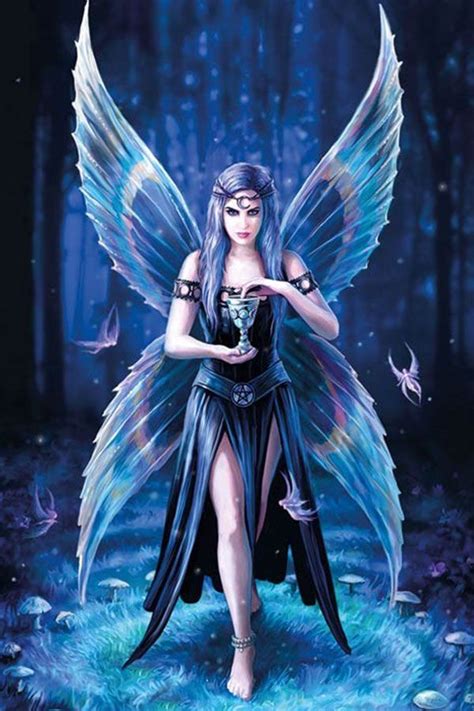 Grußkarte Elfe Enchantment Anne stokes art Fairy art Gothic fantasy art