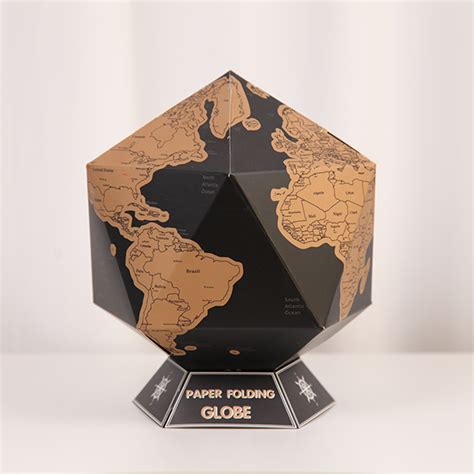 Paper Folding Globe Scratch Maps Cork Globes And Multifunction Memo