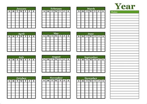 Office Calendar Templates 10 Free Printable Pdf Excel And Word
