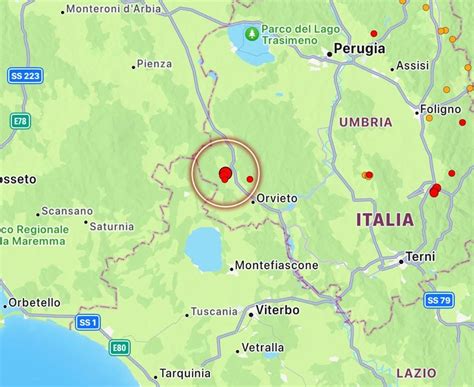 Terremoto Umbria Epicentro Nella Zona Di Allerona Vicino Al Confine