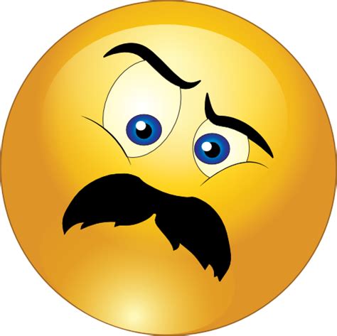 Angry Man Mustache Smiley Emoticon Clipart I2clipart Royalty Free