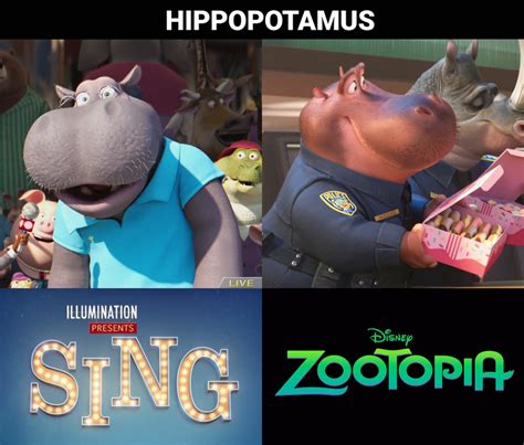 Hippopotamus Sing Vs Zootopia By Vwxyzxx00233 On Deviantart