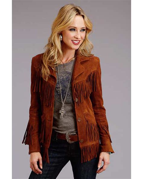 Stetson Women's Brown Suede Fringe Jacket | Suede fringe jacket, Fringe jacket, Western fashion