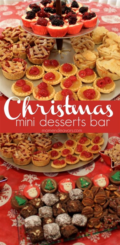 Whip up one of these indulgent desserts this holiday party season and you'll quickly become the crowd favorite! Mini Christmas Desserts Bar