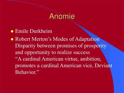 Ppt Anomie Powerpoint Presentation Free Download Id1192219