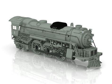 Steam Engine Locomotive 3d Model 3d Studio3ds Max Files