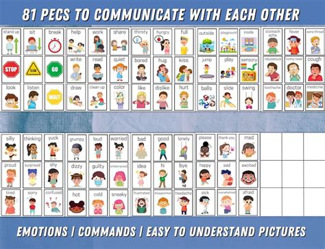 Printable Pecs Communication Cards Autism Communication Communication