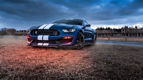 Ford Blue Mustang Shelby Gt500 2 4k Hd Cars Wallpapers Hd Wallpapers Id 43720