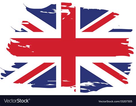 Isolated United Kingdom Flag Royalty Free Vector Image