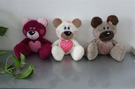 Love Bear Stuffie Stuffed Toy 5x7 6x10 Machine Embroidery Projects