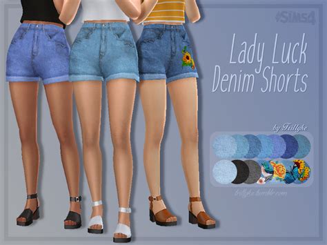 Simsdom Sims 4 Girl Shorts Sims 4 Cc 5000 Lbs Elliesimple Super