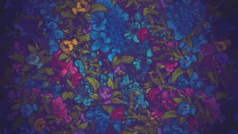 Abstract Patterns Backgrounds Flowers