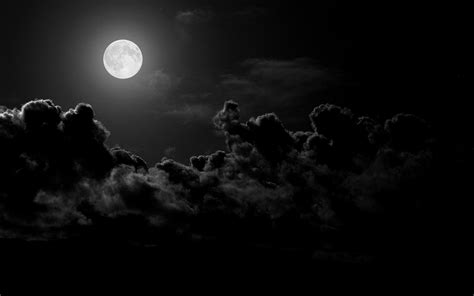 Wallpaper : night, sky, clouds, Moon, moonlight, atmosphere, midnight