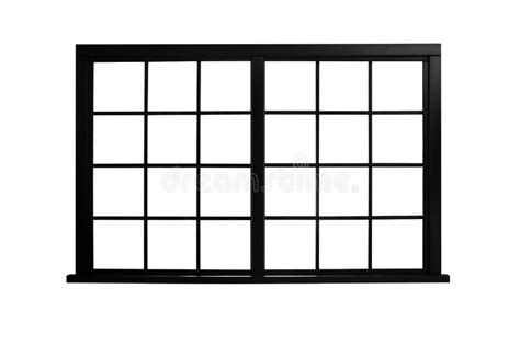 Black Modern Window On White Background Stock Image Image Of Glazed