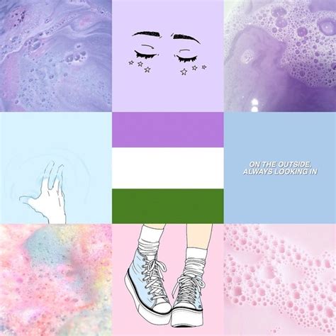 Lgbtq Moodboards — Pastel Themed Genderqueer Moodboard For