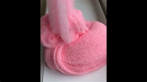 Oddly Satisfying Pink Cloud Slime ☁️ Shorts Slime Oddlysatisfying