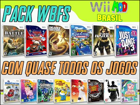 Wii Mod Brasil Pack Com Quase Todos Os Jogos Wii Em Wbfs