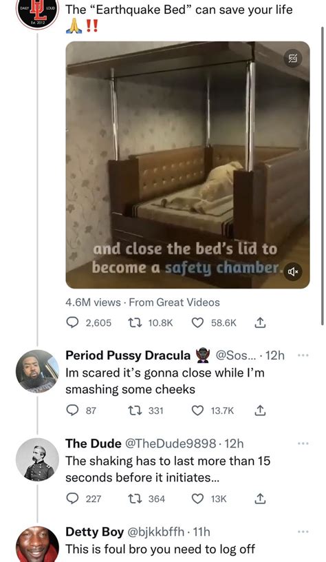 The Tweet Has Been Posted To Someone About Their Bed