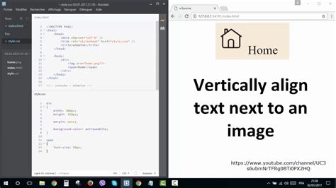 How To Vertically Align Text In Css Youtube Image Vertical Next Using
