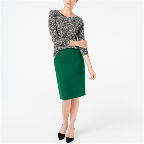 Jcrew Factory Wool Blend Pencil Skirt Skirts Pencil Skirt