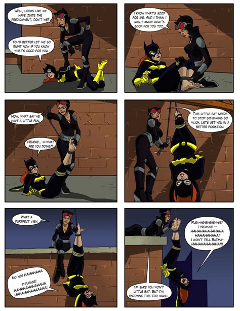 Catwoman Tickles Batgirl By Dr Willard On Deviantart