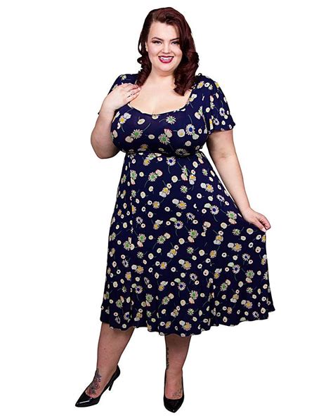 1940s Plus Size Fashion Dresses