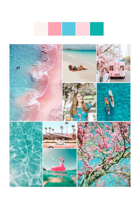 Pink And Teal Color Palette And Mood Board Kina Creative Teal Color