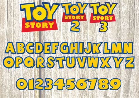 Toy Story Font Svg Toy Story Svg Toy Story Font Cricut Silhouette Toy Story Clipart Mickey