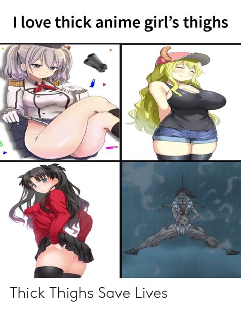Love Thick Anime Girls Thighs Thick Thighs Save Lives
