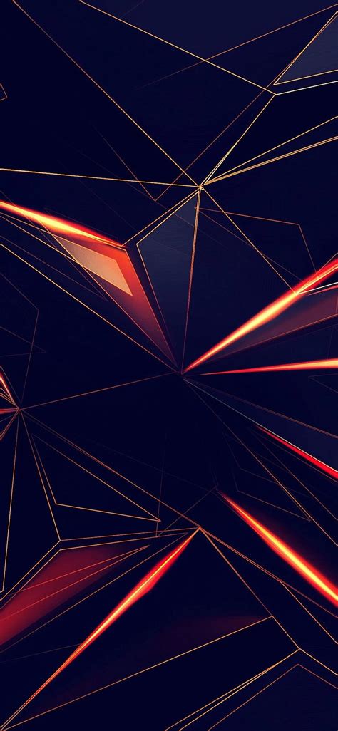 3d Shapes Abstract Lines In 1125x2436 Resolution Hd Phone Wallpaper