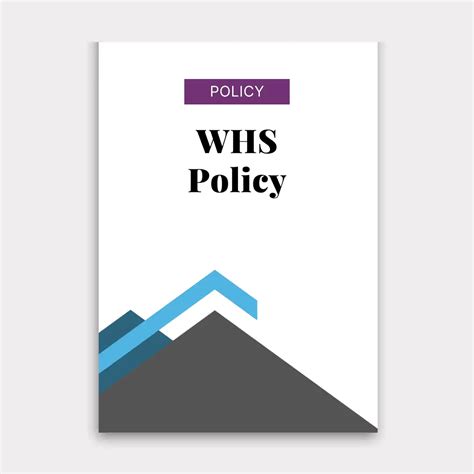 Whs Policy Template Easy Legal Templates