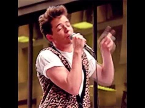 Ferris bueller was lip singing to the recording of the beatles song the track is the beatles, but the horn section was added over the track, without permission. Danke Schoen Cover (Just for Fun) - YouTube