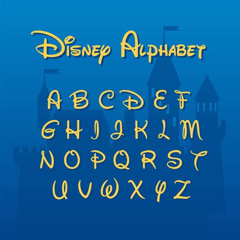 10 Best Large Disney Font Letter Printables Pdf For Free At Printablee