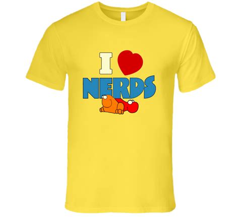 I Love Nerds Candy Retro Rare Classic 1980s T Shirt