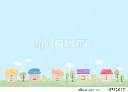 都市風景背景例證藍天 插圖素材 PIXTA圖庫