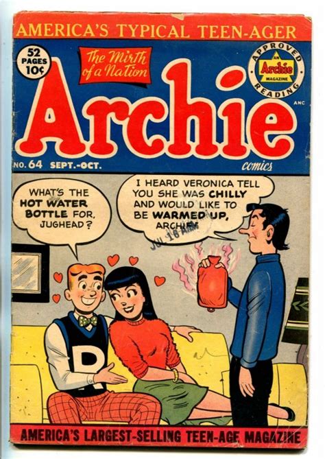 Archie Comics 64 1953 Jughead Betty Veronica Vg Comic Books Golden