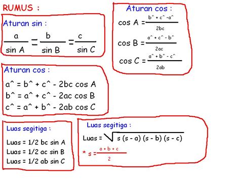 Rumus Excel Dan Contoh Soal Trigonometri Segitiga Siku Siku Sudut