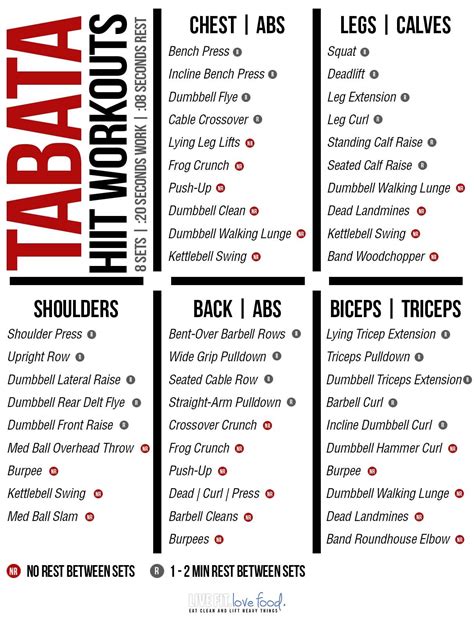 Tabata Workout With Dumbbells Tabata Workouts For Beginners