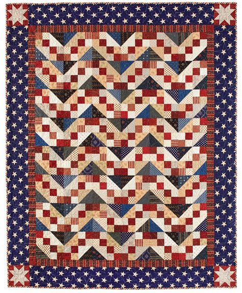 Colorful American Patchwork Quilt Pattern