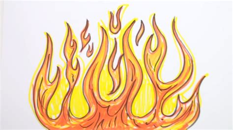 Realistic Fire Drawing Easy How To Draw A Realistic Dragon With