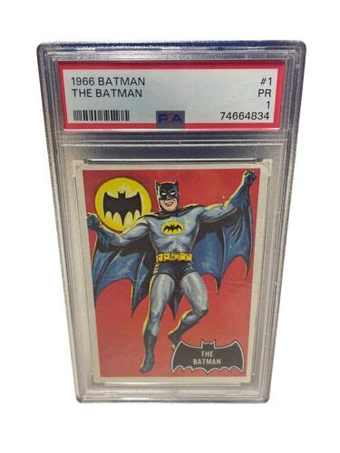 original 1966 topps batman black bat trading card 1 psa 1 ebay