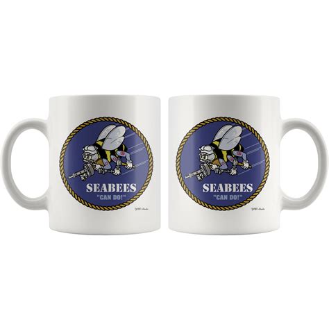 us navy seabees can do 11oz coffee mug ebay