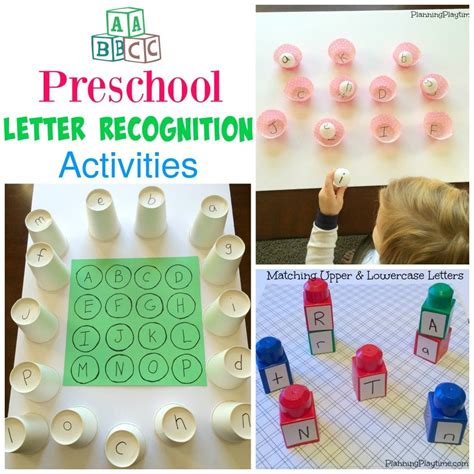Preschool Letter Recognition Activities  Planning Playtime