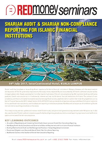 Recently malaysia has introduced the islamic financial services act, 2013. Shariah Audit & Shariah Non-Compliance Reporting for ...