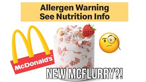 Mcdonalds Strawberry Shortcake Mcflurry Review Youtube