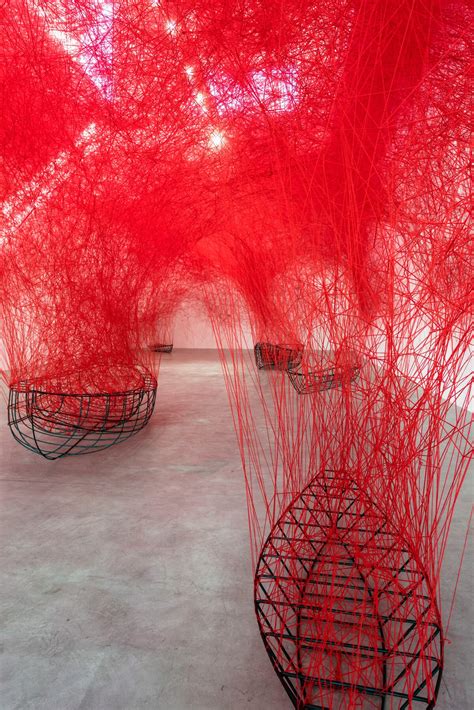 Chiharu Shiota Installs An Immersive Labyrinth Of Yarn In Blain