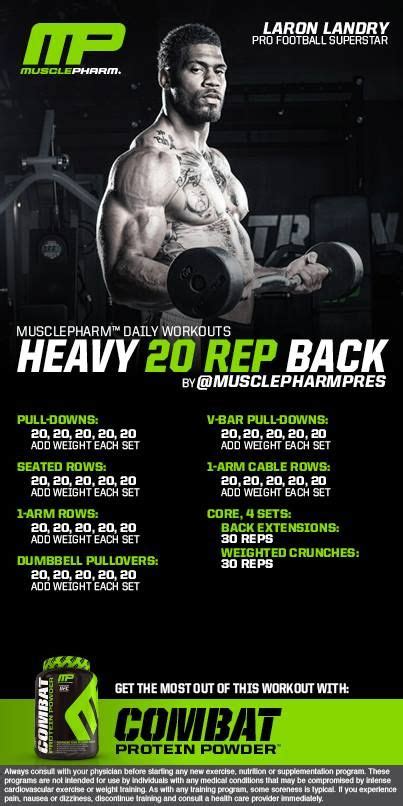 Heavy 20 Rep Back Musclepharm Workouts Muscle Pharm Workout
