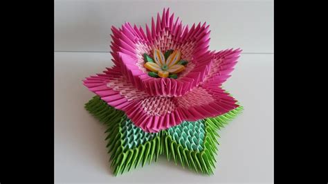 5easy 3d Origami Lotus Flower Anyemicasl