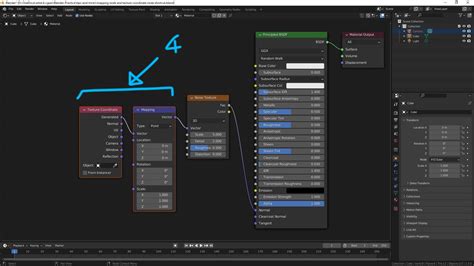 Blender Shortcut For Adding Mapping Node And Texture Coordinate Node