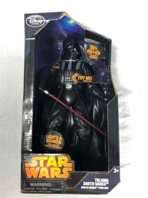 Disney Store Exclusive Star Wars Talking Darth Vader 15 Figure Lights